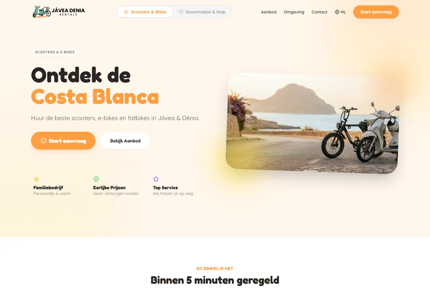 Javea Denia Rentals website